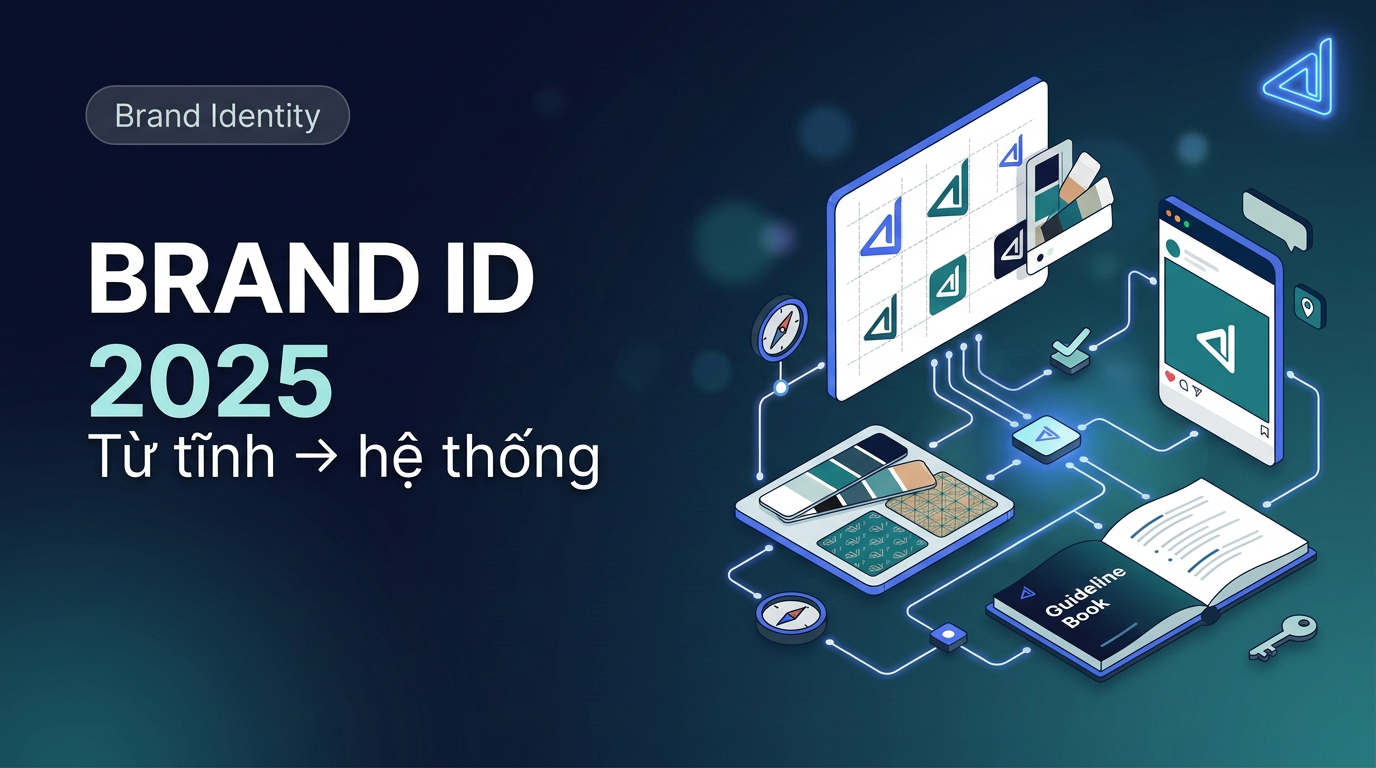 Xu Hướng Brand Identity 2025: Từ Bộ Nhận Diện Tĩnh Đến Hệ Thống Thương Hiệu Sống