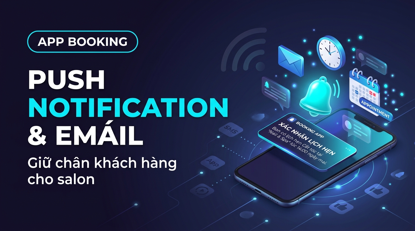 Push Notification & Email Reminder: Vũ Khí Giữ Chân Khách Hàng Của Salon