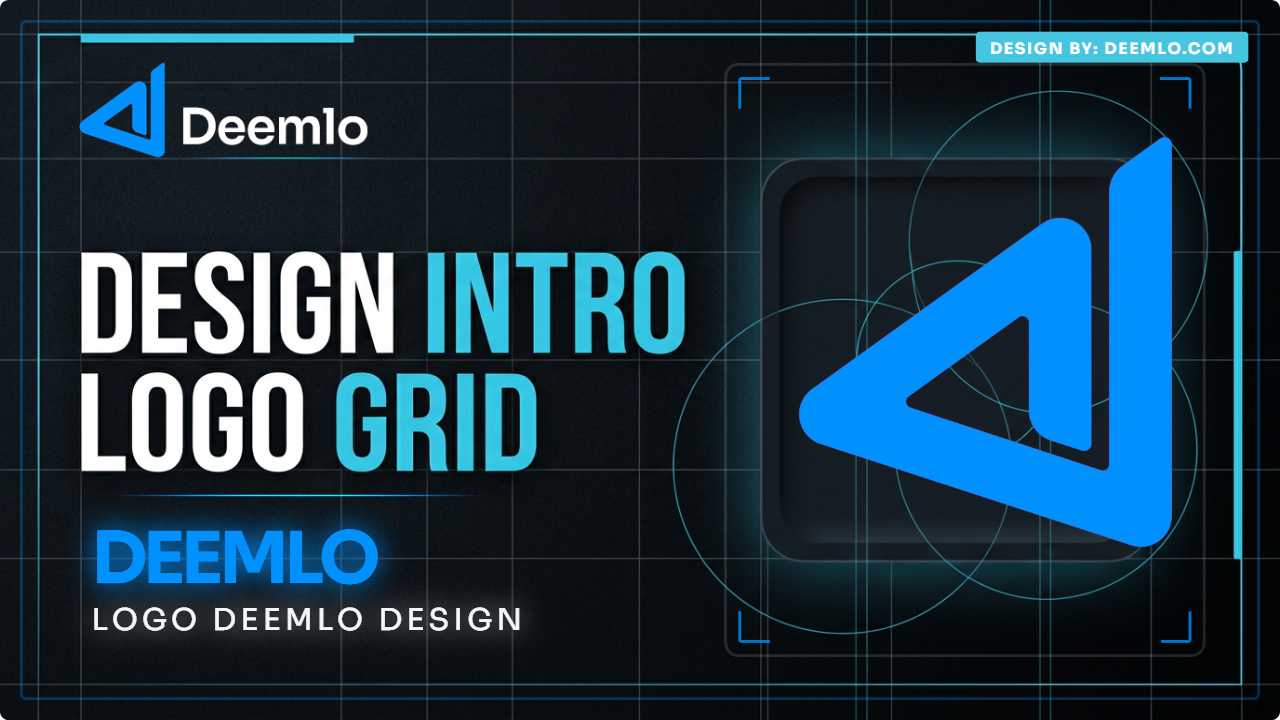Intro Logo Deemlo – Design Logo Grid Animation